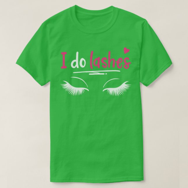 Camiseta Encendidos Artistas de Eyelash Lash Cosméticos (Diseño del anverso)