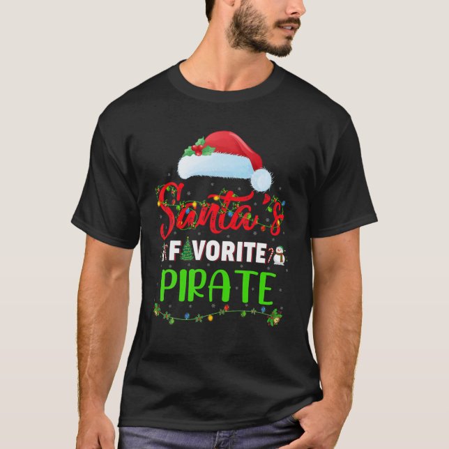 Camiseta Encendiendo a los Navidades piratas favoritos de S (Anverso)