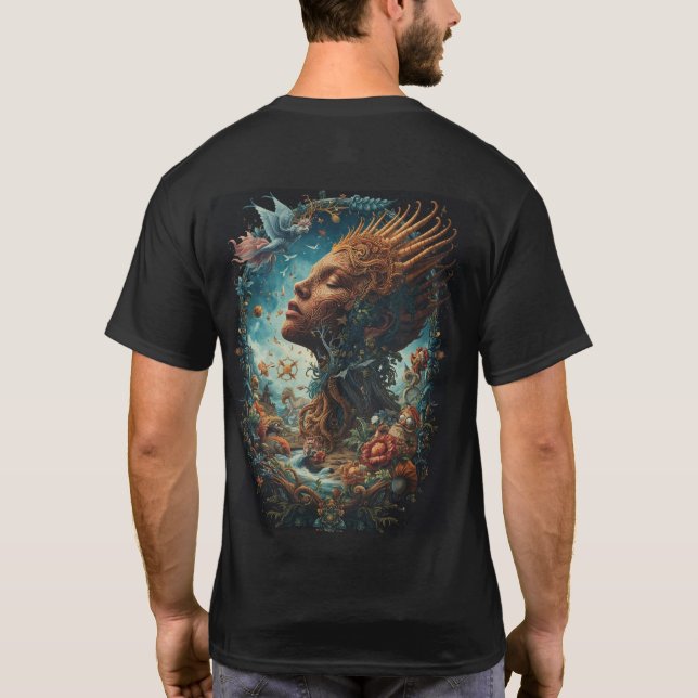 Camiseta Enchanted Forest Queen Surreal Fantasy Art (Reverso)