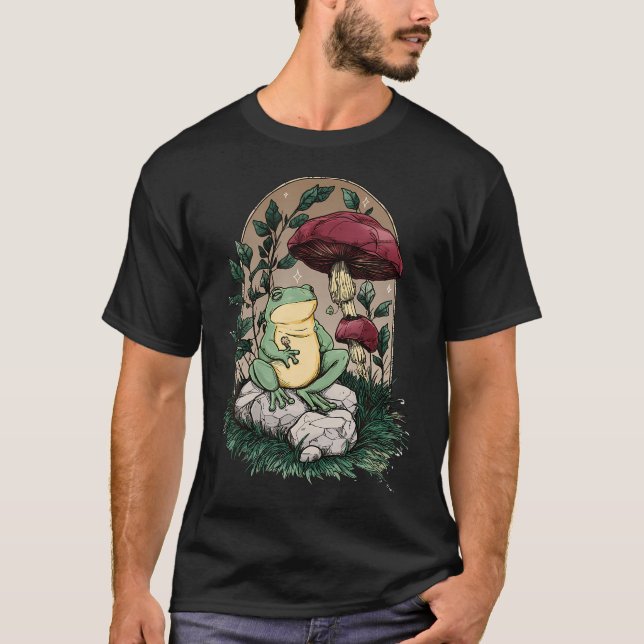 Camiseta Enchanted Frogcore  Hongos Y Sapo - Hongo (Anverso)