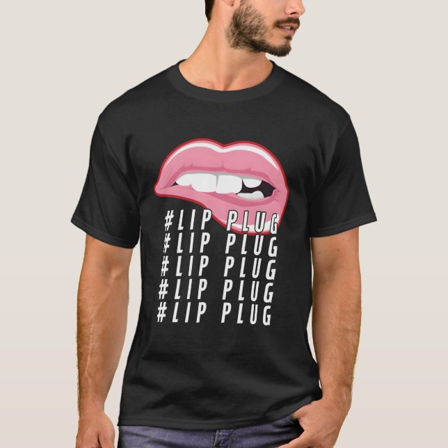 Camiseta Enchufe de labios Inyector de enfermería estético  (Anverso)