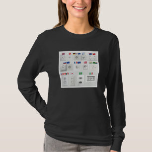 Camiseta Enchufe de múltiples tomas de corriente países del