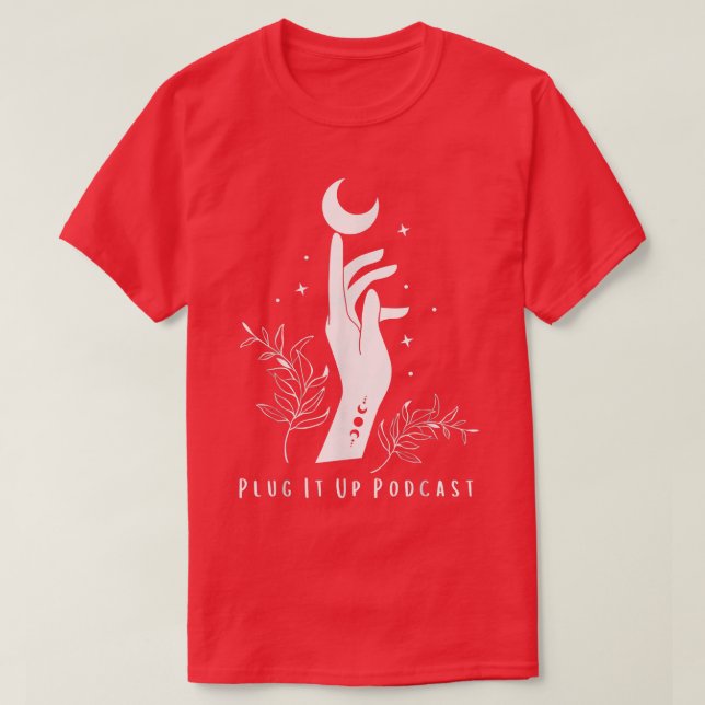 Camiseta Enchufe el amante de la luna vieja  (Diseño del anverso)