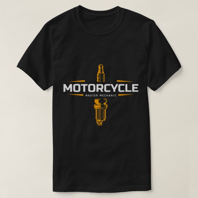 Camiseta Enchufe mecánica de motocicleta (Diseño del anverso)