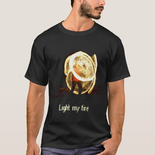 Camiseta Encienda mi fuego (Anverso)