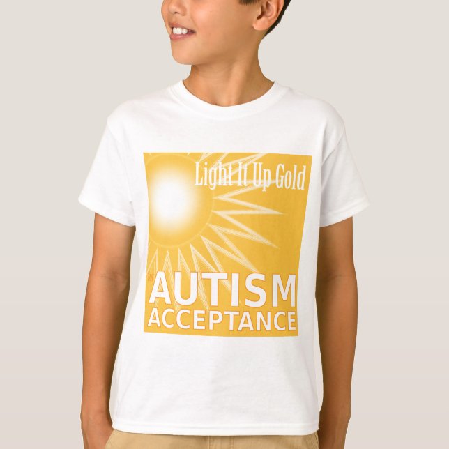 Camiseta Enciéndalo encima del oro para la aceptación del (Anverso)