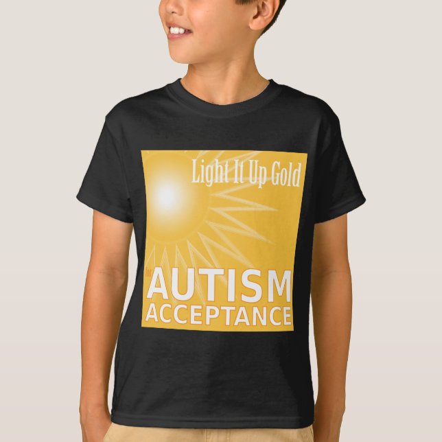 Camiseta Enciéndalo encima del oro para la aceptación del (Anverso)