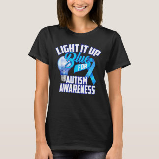 Camiseta Enciende el autismo azul El rompecabezas del rompe
