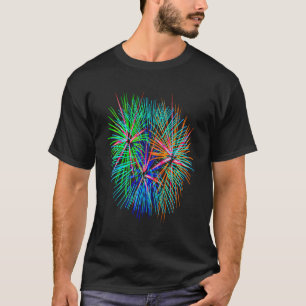 Camiseta Enciende la noche de celebración de fuegos artific