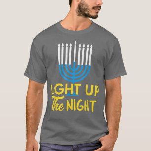 Camiseta Enciende La Noche Hanukkah Chanukah Hombres Judíos