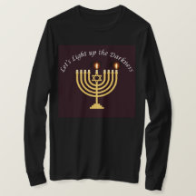 Enciende la oscuridad Hanukkah Menorah Sweatshirt