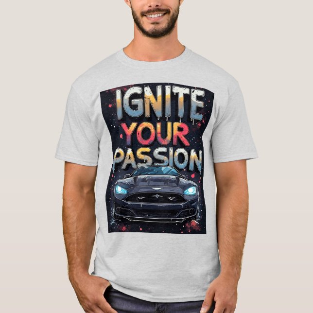 Camiseta 🔥 Enciende la Pasión Diseño de Salpicaduras de Co (Anverso)