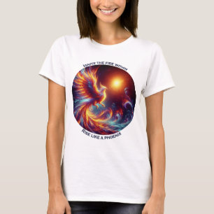 Camiseta Enciende los fuegos internos, levántate como un fé