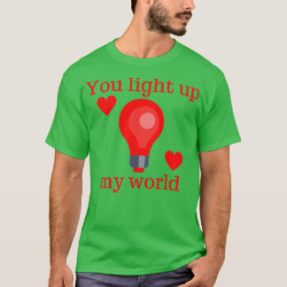 Camiseta Enciende Mi Día de San Valentín De La Cuidad Mundi