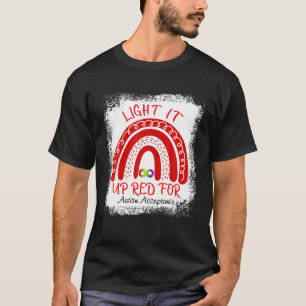 Camiseta Enciéndelo De Rojo Para La Aceptación De La Concie