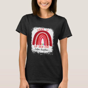 Camiseta Enciéndelo De Rojo Para La Aceptación De La Concie