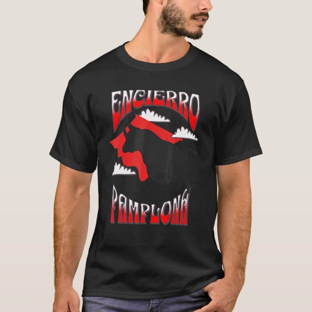Camiseta Encierro Pamplona San Fermín Sanfermines Navarra (Anverso)
