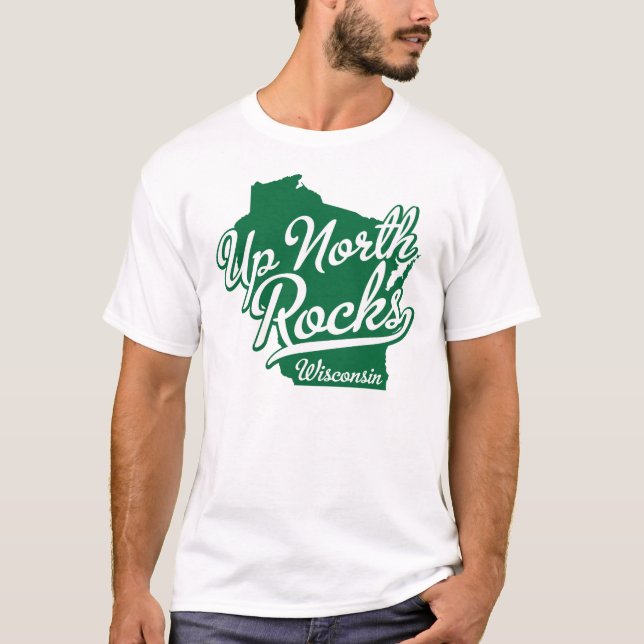 Camiseta Encima de las rocas del norte (Anverso)