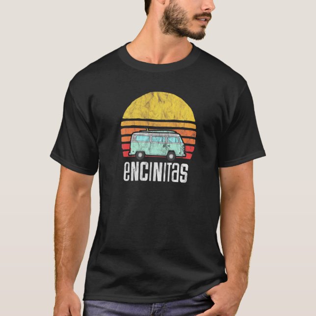 Camiseta Encinitas Ca Hippie Van Beach Bum Surf (Anverso)