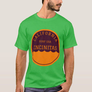 Camiseta Encinitas California Vintage Retro Surf USA Viaje