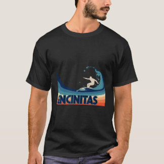 Camiseta Encinitas Retro Surf Trayectoria Ropa De Recuerdo