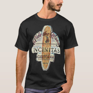 Camiseta Encinitas Rótulo de Surf Retro Vintage con problem