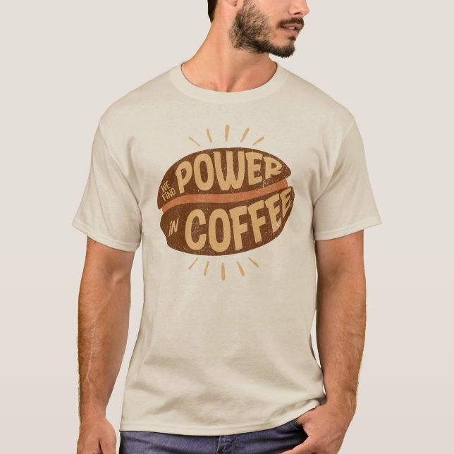 Camiseta Encontramos PODER en Café (Anverso)