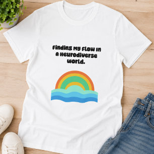 Camiseta Encontrando mi flujo Alineación del mundo neurodiv