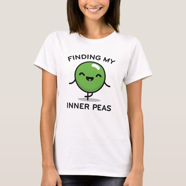 Camiseta Encontrando mis guisantes interiores (Anverso)