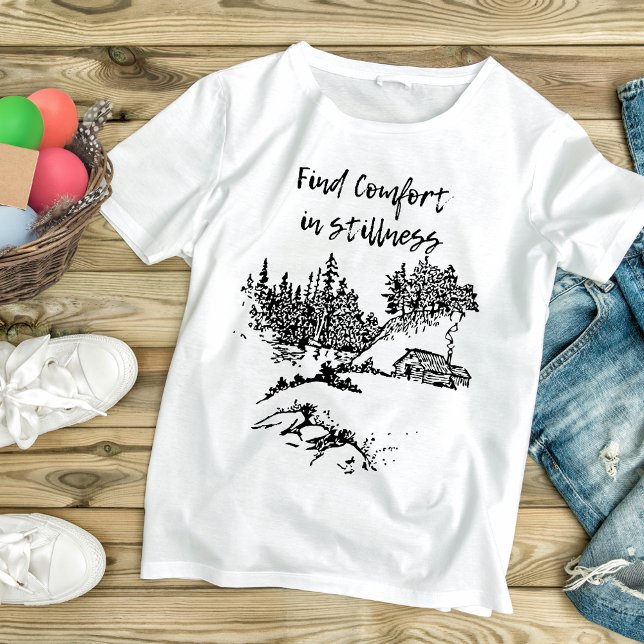 Camiseta Encontrar comodidad en la calma (Subido por el creador)