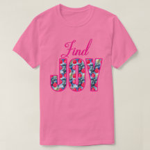 Encontrar JOY Word Art en Fuchsia Rosa y Verde Ver