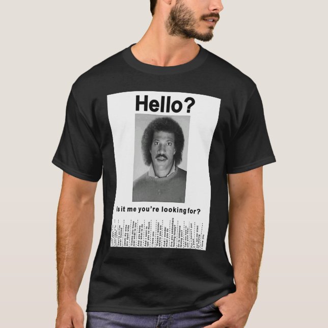 Camiseta Encontrar persona desaparecida (Anverso)