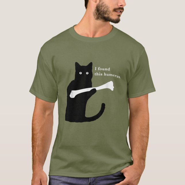 Camiseta Encontré A Este Humerus Gracioso Gato Amante (Anverso)