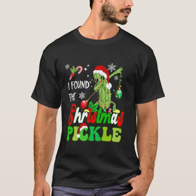 Camiseta Encontré A Los Navidades Pickle Funny Pickles Cand (Anverso)