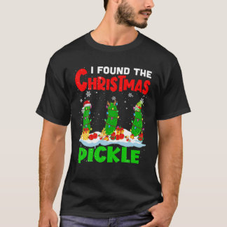 Camiseta Encontré A Los Navidades Pickle Xmas Santa Reindee