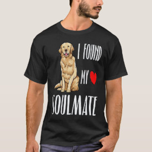 Camiseta Encontré a mi alma gemela perro retriever dorado m