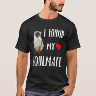 Camiseta Encontré A Mi Gato Siamés De Soulmate Mejor Amigo