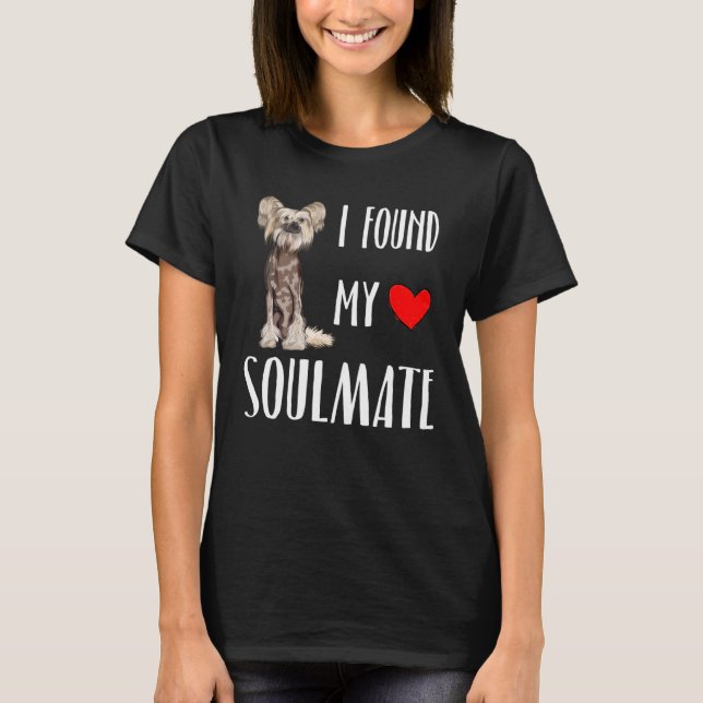 Camiseta Encontré A Mi Perro Chino De Soulmate Mejor Amigo (Anverso)