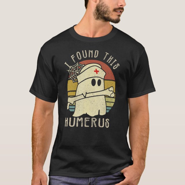 Camiseta Encontré Este Disfraz Humerus Boo Ghost Halloween (Anverso)