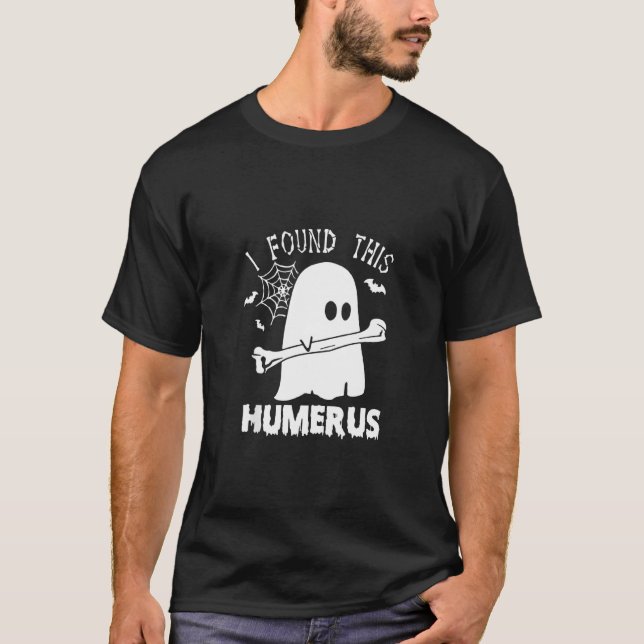 Camiseta Encontré Este Disfraz Humerus Boo Ghost Halloween (Anverso)