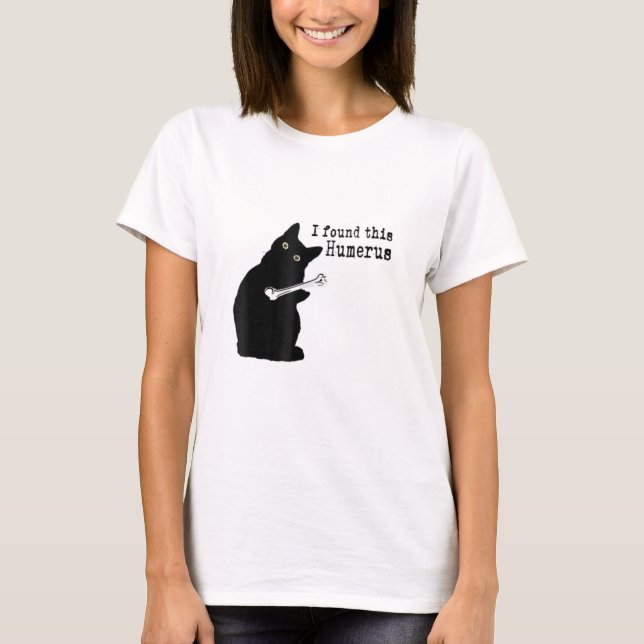 Camiseta Encontré Este Humero Humorístico Gato Lover Hallow (Anverso)