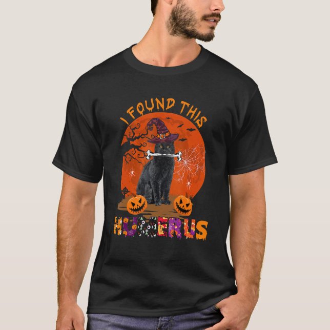 Camiseta Encontré Este Humerus Halloween Bruja Cuidada De G (Anverso)