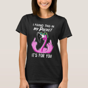 Camiseta Encontré esto en mi bolsillo es para ti Humor Flam