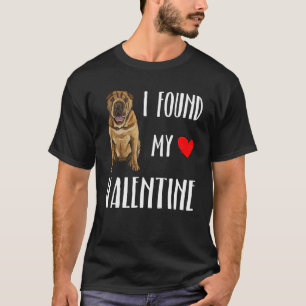 Camiseta Encontré mi perro shar Pei chino de San Valentín