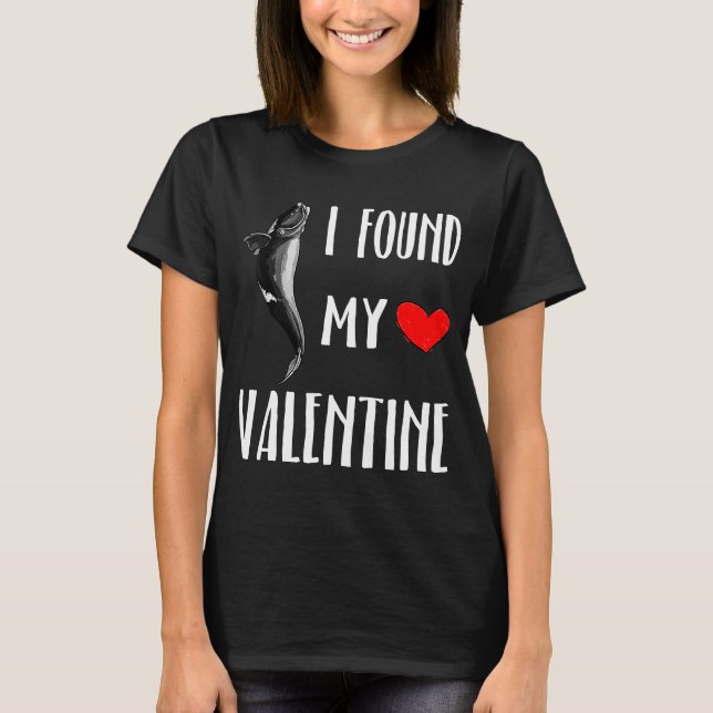 Camiseta Encontré mi San Valentín ballena franca del Atlánt (Anverso)