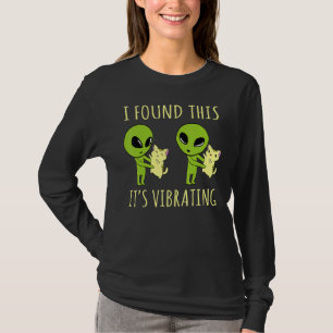 Camiseta Encontré Que Esto Es Vibrante Gracioso Alien Cat 1