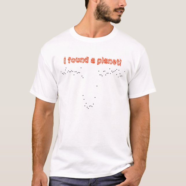 Camiseta Encontré un planeta (Anverso)