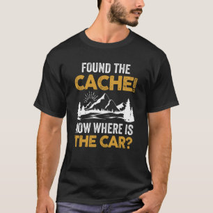 Camiseta Encontró el seguimiento GPS de geocacher de caché