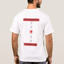 Camiseta encontró otro error su bienvenida