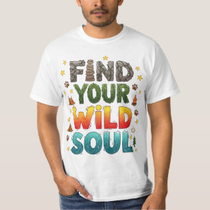 Camiseta Encuentra tu aventura salvaje de camping Soul al a